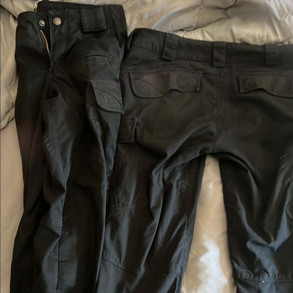 5.11 Tactical Black Cargo Pants Durable Workwear